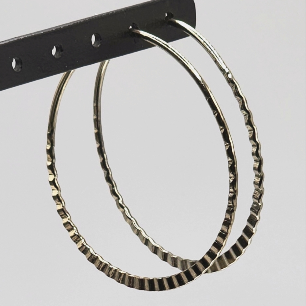 Goldtone hoop earrings 45002-055